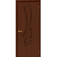 Дверь межкомнатная шпонированная «Эксклюзив» Шоколад (Шпон файн-лайн) глухая