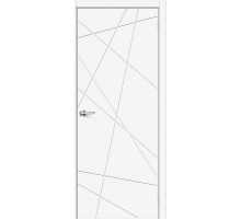 Дверь межкомнатная «Граффити-5.Д.П» White Silk глухая