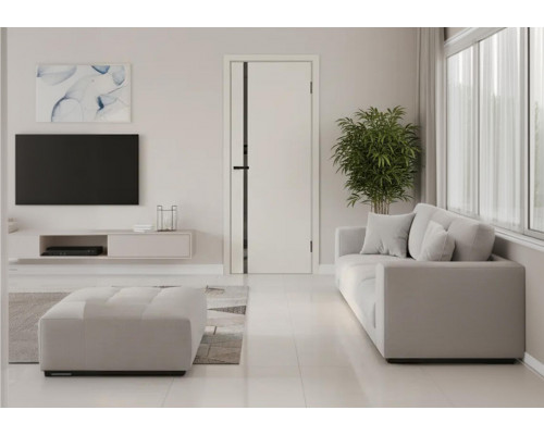 Дверь межкомнатная крашенная «Браво-0.40» Creamy (Эмаль) глухая