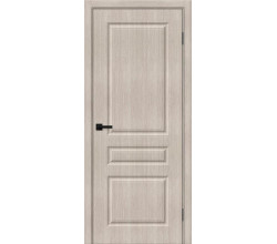 Дверь межкомнатная из эко шпона «Скинни-14» Cappuccino Melinga глухая