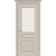 Дверь межкомнатная крашенная «Скинни-15.1» Creamy (Эмаль) остекление Magic Moru