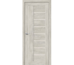 Дверь межкомнатная из эко шпона «Браво-29» Chalet Provence остекление Magic Fog