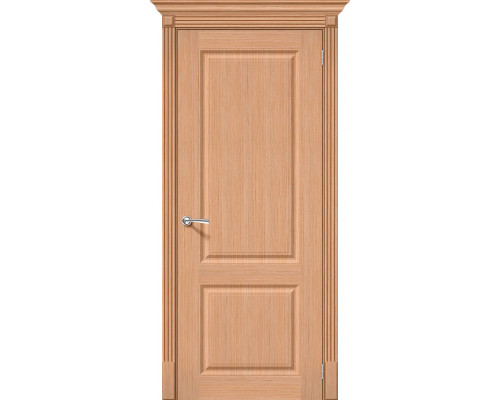 Дверь межкомнатная шпонированная «Статус-12» Дуб Ф-01 (Шпон файн-лайн) глухая