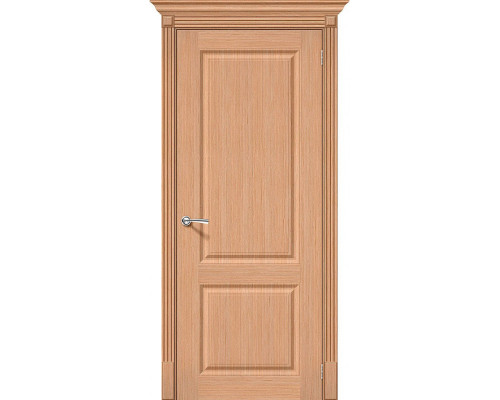 Дверь межкомнатная шпонированная «Статус-12» Дуб Ф-05 (Шпон файн-лайн) глухая
