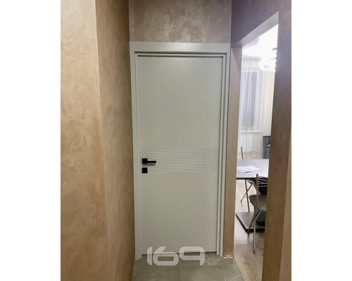 Дверь межкомнатная крашенная «Граффити-23» Whitey (Эмаль) глухая