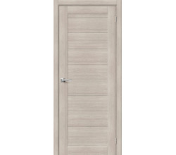 Дверь межкомнатная из эко шпона «Браво-21» Cappuccino Melinga глухая