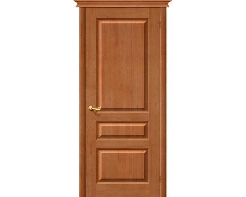 Дверь межкомнатная из Массива сосны «М5» Светлый лак глухая