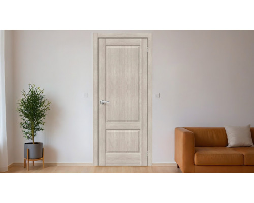 Дверь межкомнатная из эко шпона «Прима-12» Cappuccino Melinga глухая