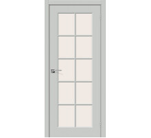 Дверь межкомнатная крашенная «Скинни-11.1» Grace (Эмаль) остекление Magic Fog