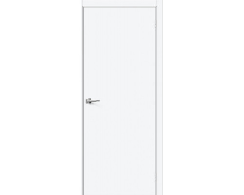 Дверь межкомнатная «Браво-0.П» White Silk глухая