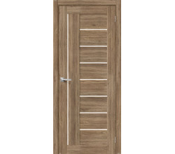 Дверь межкомнатная из эко шпона «Браво-29» Original Oak остекление Magic Fog