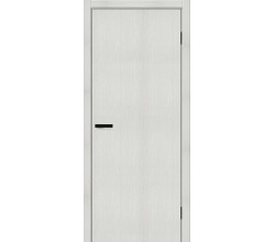 Дверь межкомнатная из эко шпона «Браво-0» Bianco Melinga глухая
