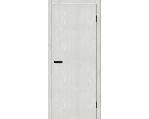 Дверь межкомнатная из эко шпона «Браво-0» Bianco Melinga глухая