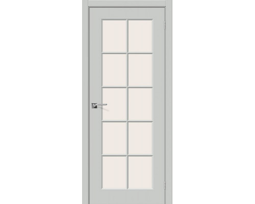 Дверь межкомнатная крашенная «Скинни-11.1» Grace (Эмаль) остекление Magic Fog
