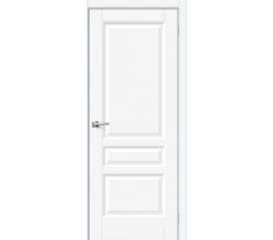 Дверь межкомнатная «Неоклассик-34» White Silk глухая