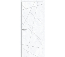 Дверь межкомнатная из эко шпона «Граффити-5.Д» Snow Art глухая