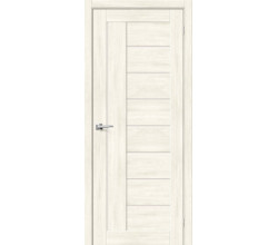 Дверь межкомнатная из эко шпона «Браво-29» Nordic Oak остекление Magic Fog