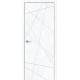 Дверь межкомнатная из эко шпона «Граффити-5.Д» Snow Art глухая