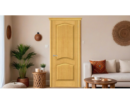 Дверь межкомнатная из Массива сосны «М7» Т-04 (Медовый) глухая