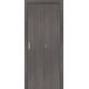 Дверь межкомнатная из эко шпона «Браво-0» Grey Melinga глухая