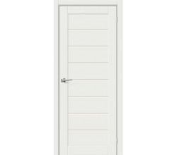 Дверь межкомнатная «Браво-22» White Matt остекление Magic Fog