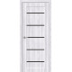 Дверь межкомнатная из эко шпона «Мода-22 Black Line» Riviera Ice глухая