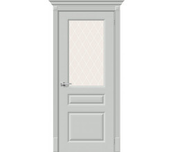 Дверь межкомнатная крашенная «Скинни-15.1» Grace (Эмаль) остекление художественное
