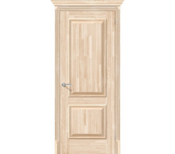 Дверь межкомнатная из Массива сосны без отделки «Классико-12» глухая