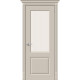 Дверь межкомнатная крашенная «Скинни-13» Creamy (Эмаль) остекление Magic Moru