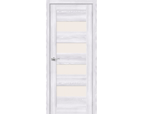 Дверь межкомнатная из эко шпона «Браво-23» Riviera Ice остекление Magic Fog