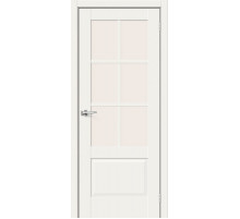 Дверь межкомнатная «Прима-13.0.1» White Mix стекло белое сатинированное Magic Fog