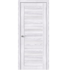 Дверь межкомнатная из эко шпона «Браво-28» Riviera Ice остекление Magic Fog