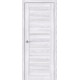 Дверь межкомнатная из эко шпона «Браво-28» Riviera Ice остекление Magic Fog