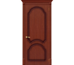 Дверь межкомнатная шпонированная «Соната» Макоре (Шпон файн-лайн) глухая
