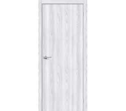 Дверь межкомнатная из эко шпона «Браво-0» Riviera Ice глухая
