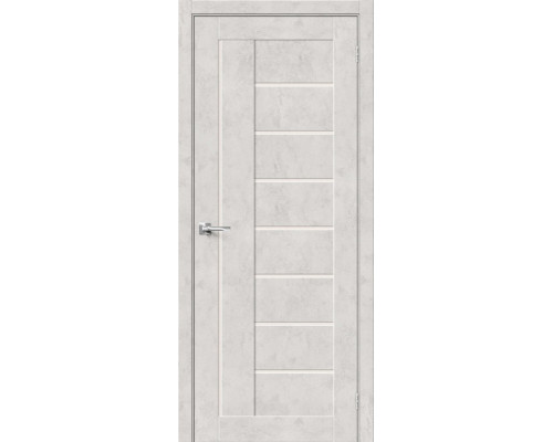 Дверь межкомнатная из эко шпона «Браво-29» Look Art остекление Magic Fog