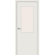 Ламинированная межкомнатная дверь «Гост-7» Л-14 (Белый) остекление Magic Fog