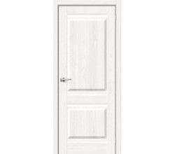Дверь межкомнатная из эко шпона «Прима-2» White Dreamline глухая