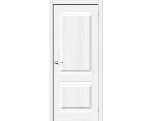 Дверь межкомнатная из эко шпона «Прима-2» White Dreamline глухая