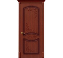 Дверь межкомнатная шпонированная «Азалия» Макоре (Шпон файн-лайн) глухая