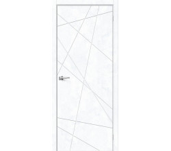 Дверь межкомнатная из эко шпона «Граффити-5» Snow Art глухая