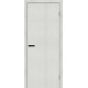 Дверь межкомнатная из эко шпона «Браво-0» Bianco Melinga глухая