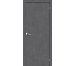 Дверь межкомнатная из эко шпона «Браво-0» Slate Art глухая