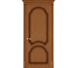 Дверь межкомнатная шпонированная «Соната» Орех (Шпон файн-лайн) глухая