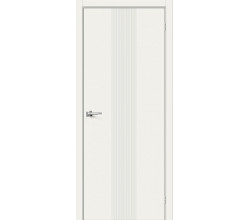 Дверь межкомнатная крашенная «Граффити-21» Whitey (Эмаль) глухая