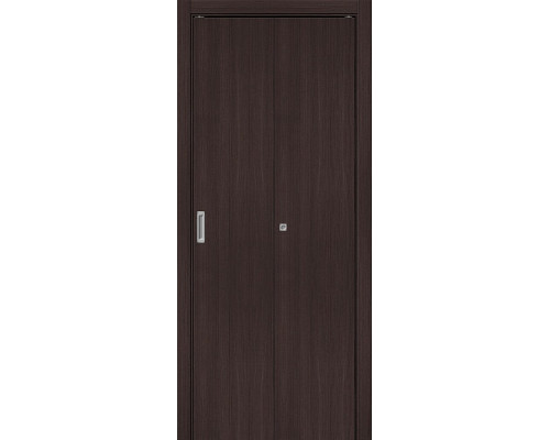 Дверь межкомнатная из эко шпона «Браво-0» Wenge Melinga глухая