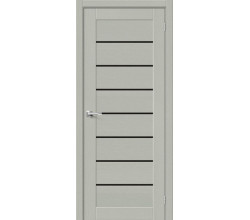 Дверь межкомнатная из эко шпона «Браво-22» Grey Wood глухая