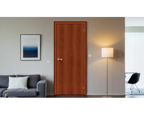 Ламинированная межкомнатная дверь «Гост-0» (Без усиления) Л-11 (ИталОрех) глухая