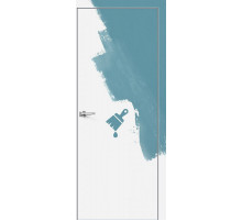 Дверь межкомнатная Инвизибл Инсайд Al Грунт, кромка-алюминий