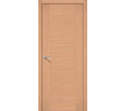 Дверь межкомнатная шпонированная «Рондо» Дуб Ф-05 (Шпон файн-лайн) глухая